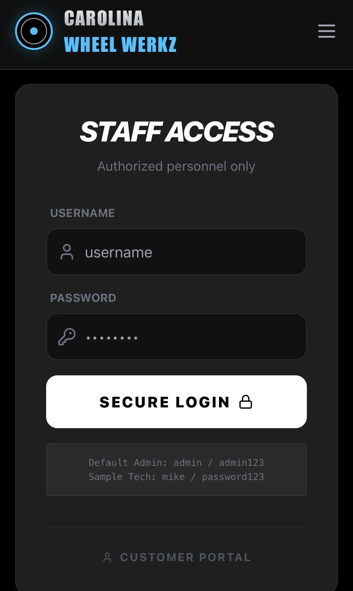 CWW Staff Login