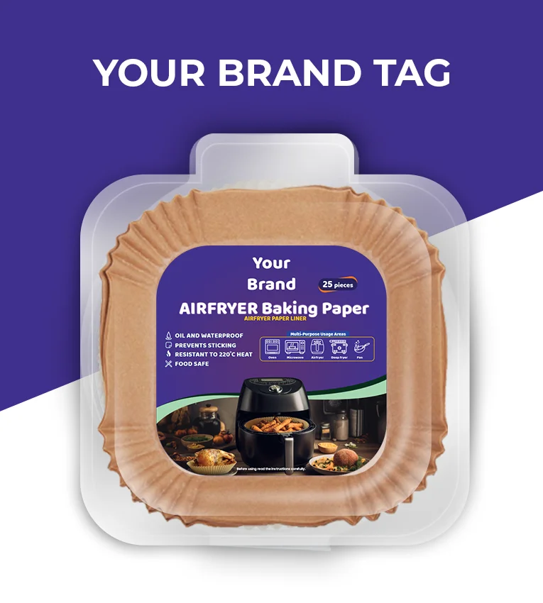 High Temperature Parchment Airfryer Paper Round Air Fryer Disposable