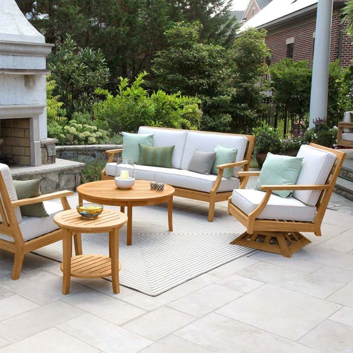 Teak Swivel Lounge Chair Garden Line Patio Furniture Jesika Buy