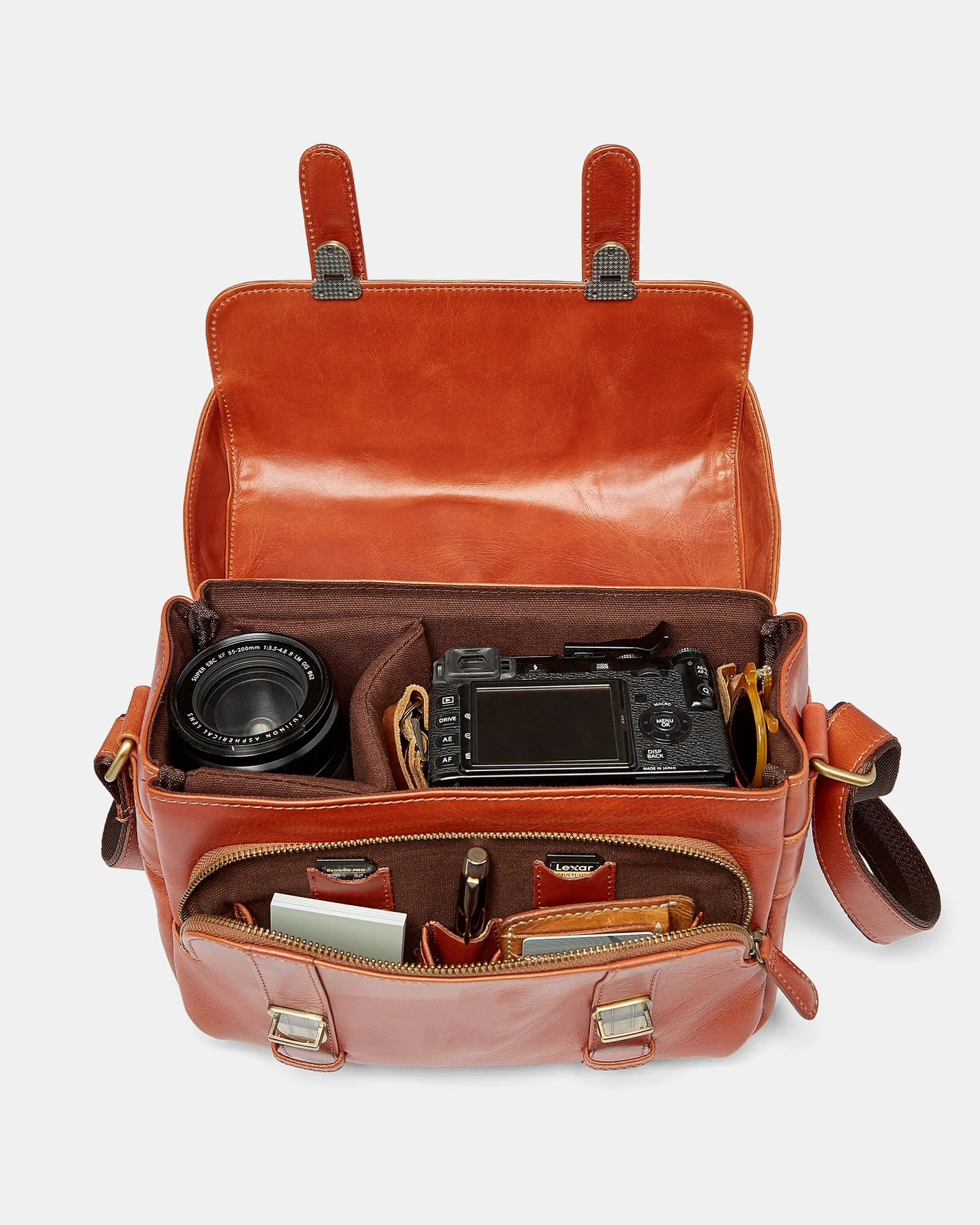 Wholesale Leather Storage Dslr Camera Bag Digital Video Dslr Crossbody