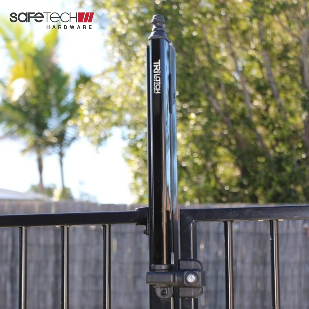 Safetech Pool Gate Latch Enhanced Child Safety Gate Latch Heavy Duty Pvc Key Lockable Gate Latch