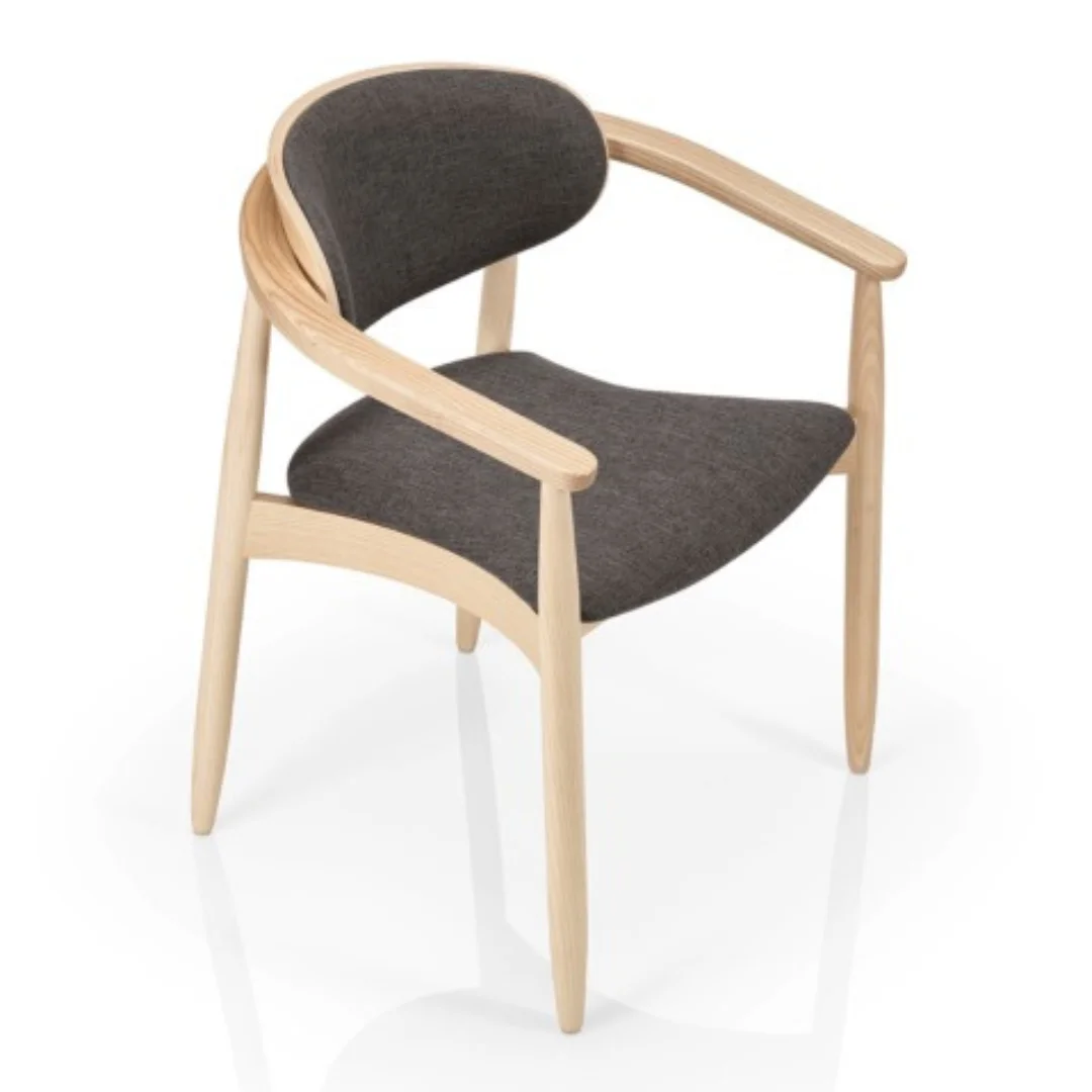 Luxury Modern Cheap Dining Chair Patio Style Wooden Leather Or Fabric