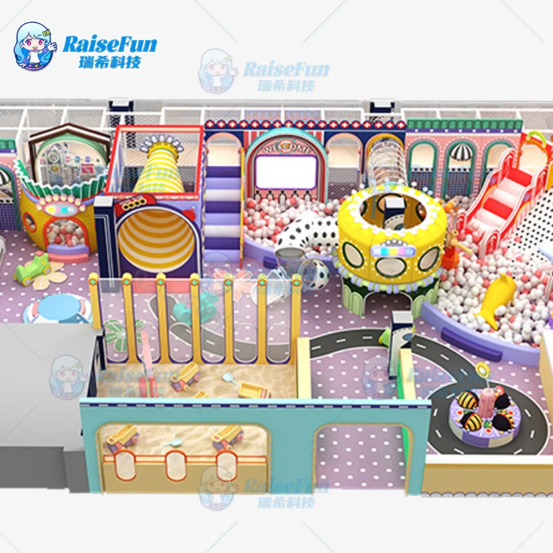 product raisefun hot sale solf eco friendly indoor playground for kids pc steel construction over 500kg capacity-0