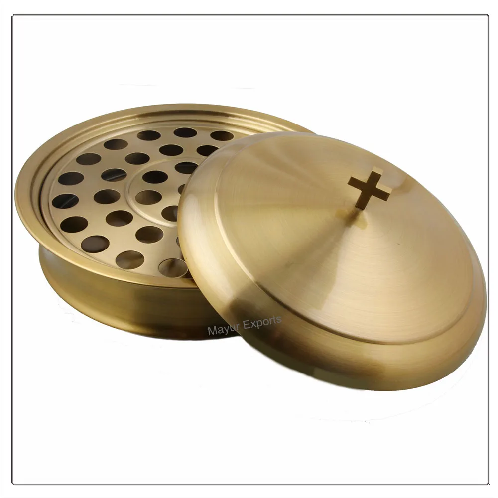 Stainless Steel Holy Communion Tray Set 5 Communion Trays And 1