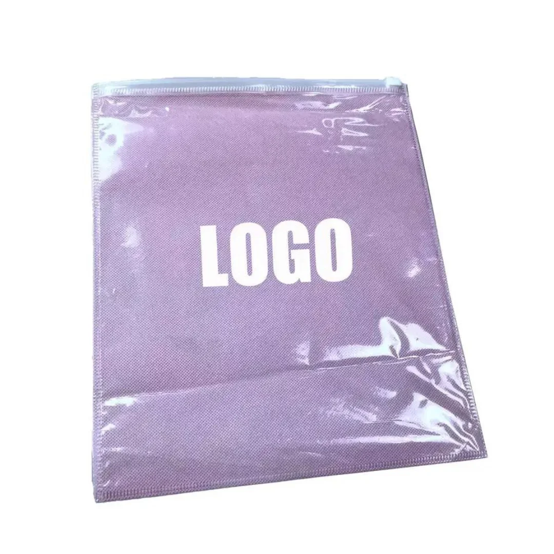 Custom Oem Garment Bags Zipper Frosted Plastic Clothing Bag For
