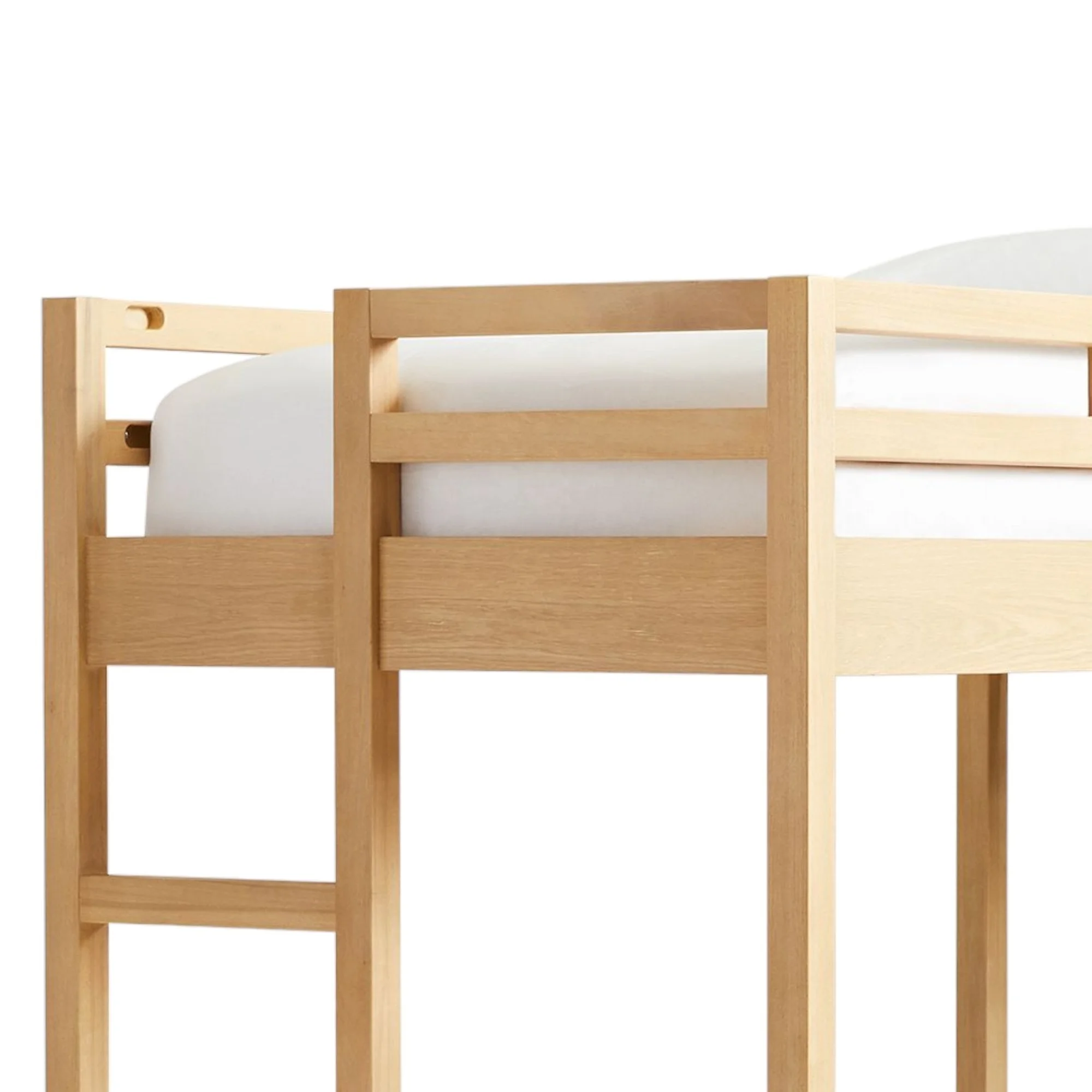 Bunk Bed For Children Solid Teak Wood Natural Finish Modern With