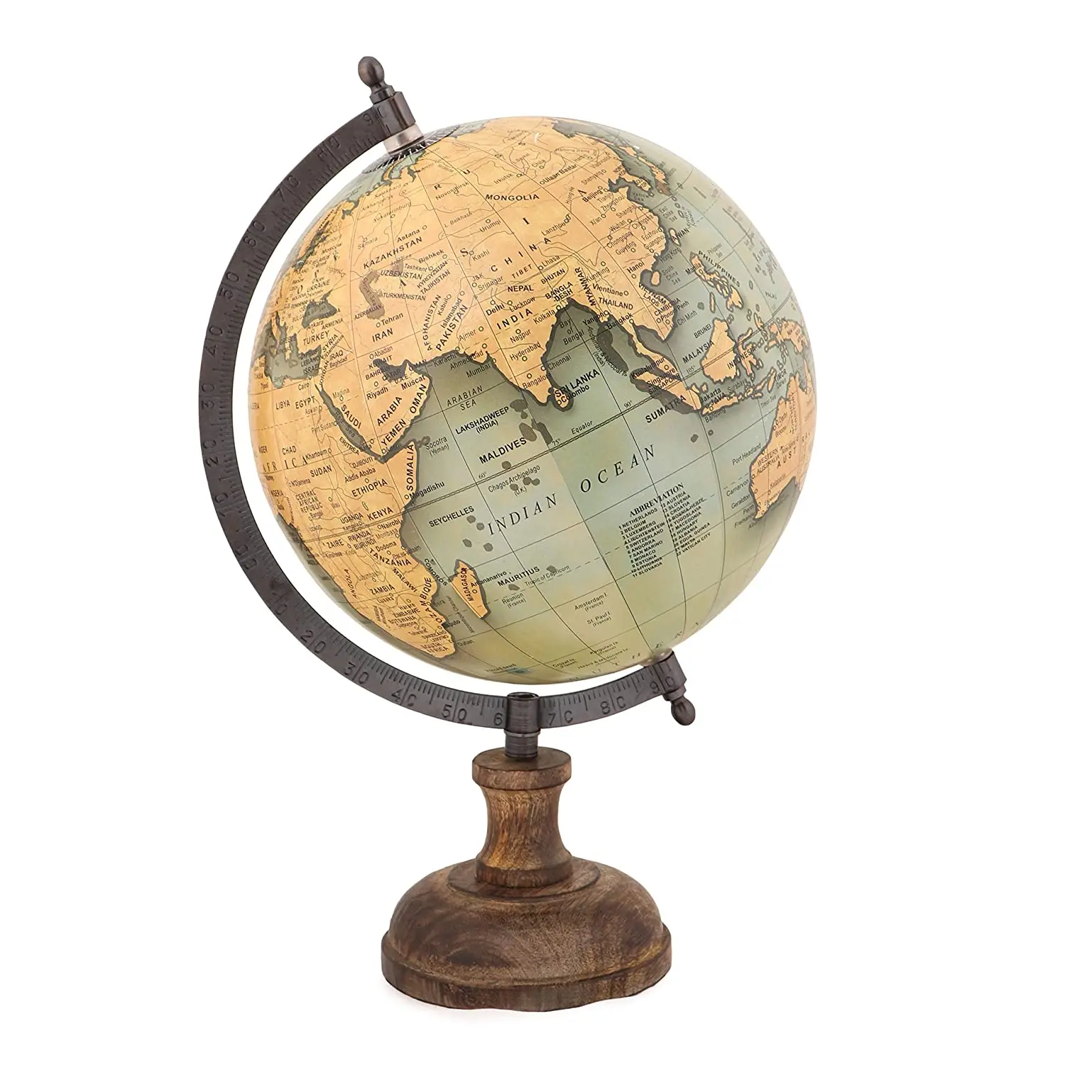 Rotating Globe World Map Globe For Office & School Table Decoration ...