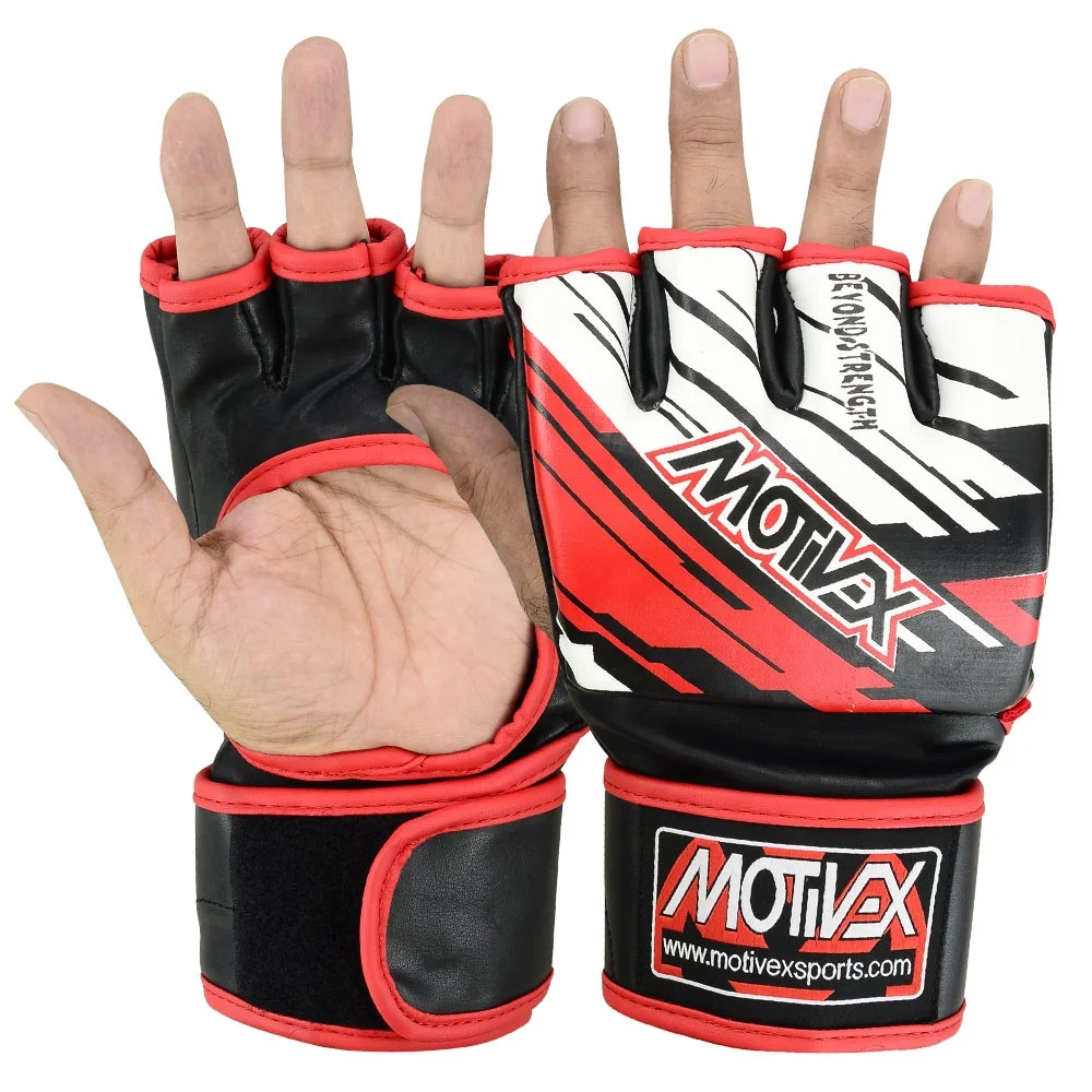 7 Oz Ufc Mma Gloves Training Grappling Sparring Glove Punching Bag Kick Boxing Leather Sandbag