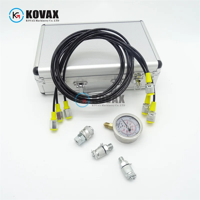Excavator Pressure Gauge Oil Pressure Test Gauge Hydraulic Gauge Pilot