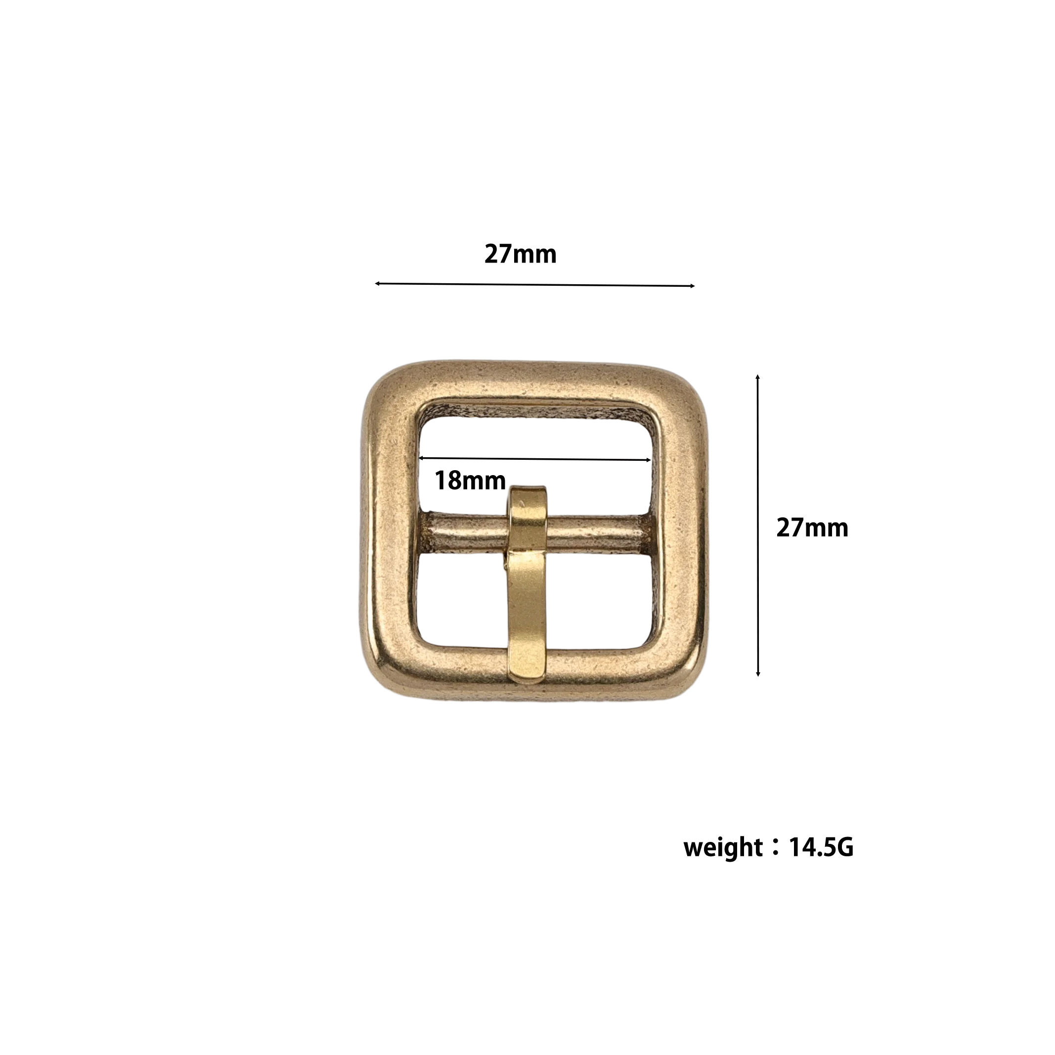 Made In Japan 18mm Brass Buckle Fastener Closure Leather Bag Hardware