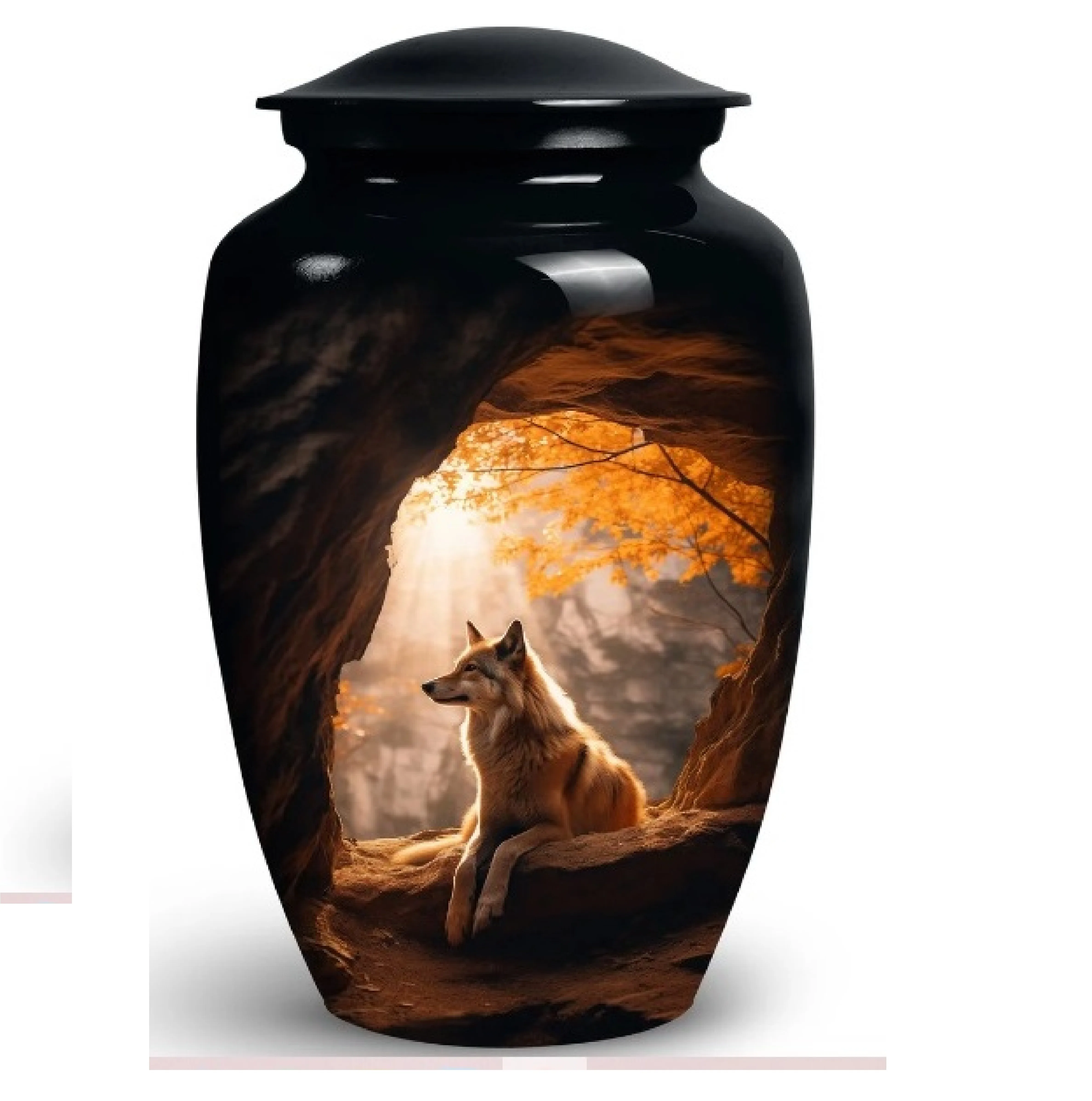 Fox In The Forest Aluminium Cremation Urns Metal Cremation Urns With ...