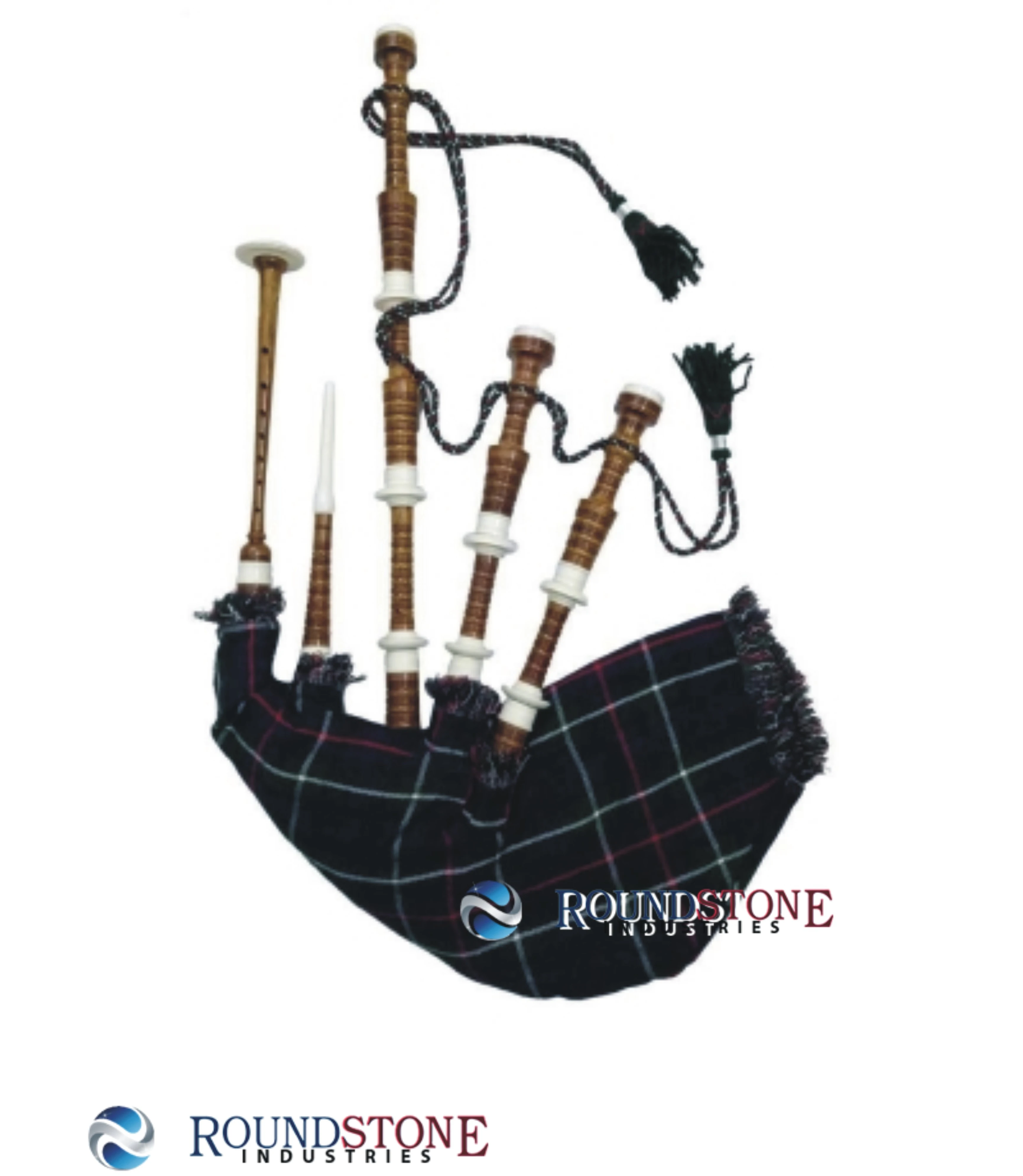 Wholesale Price Black Watch Tartan Bagpipe For Sale Custom Made Black