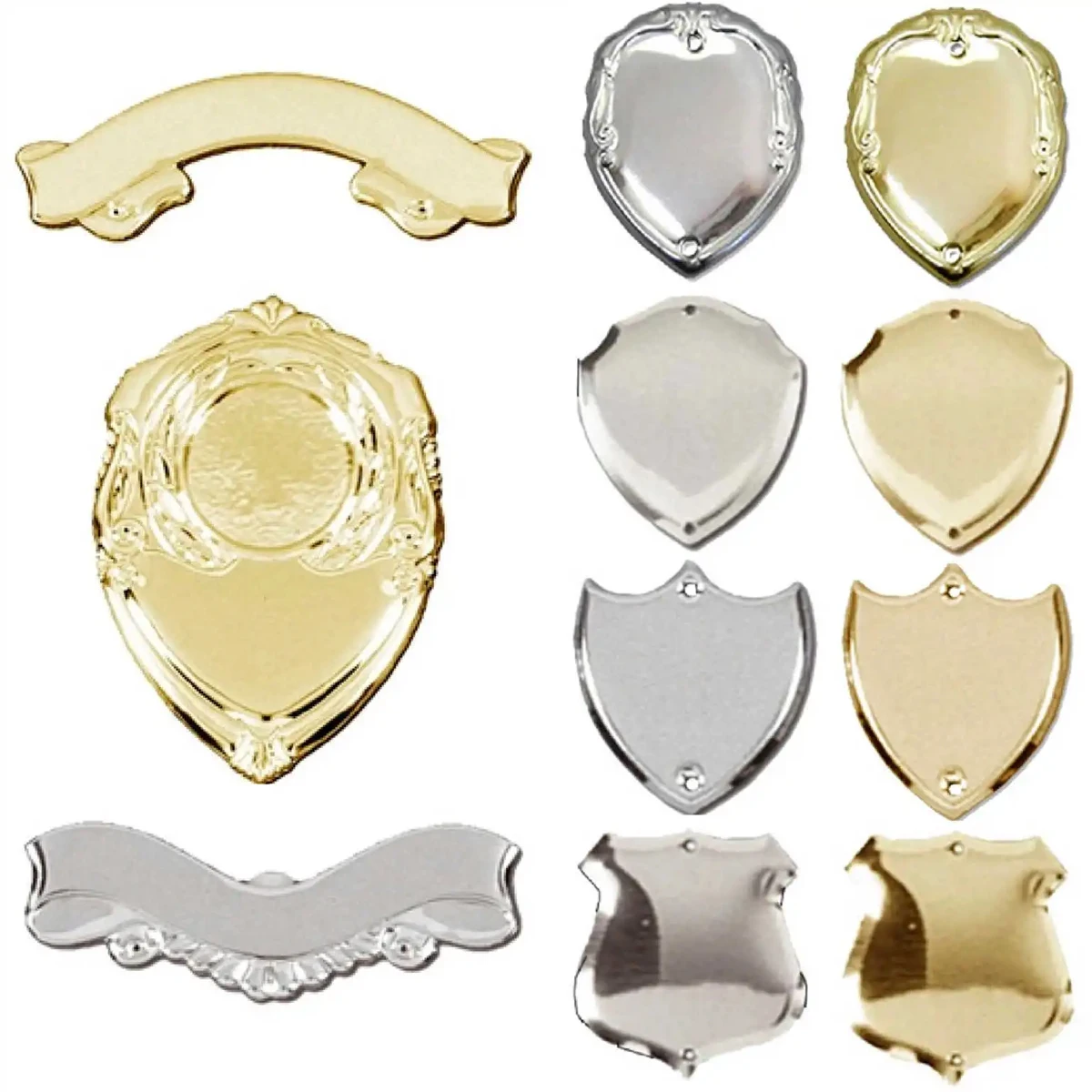 Engraved Trophy Plaque Scrolls Side Shields For Trophies Personalised