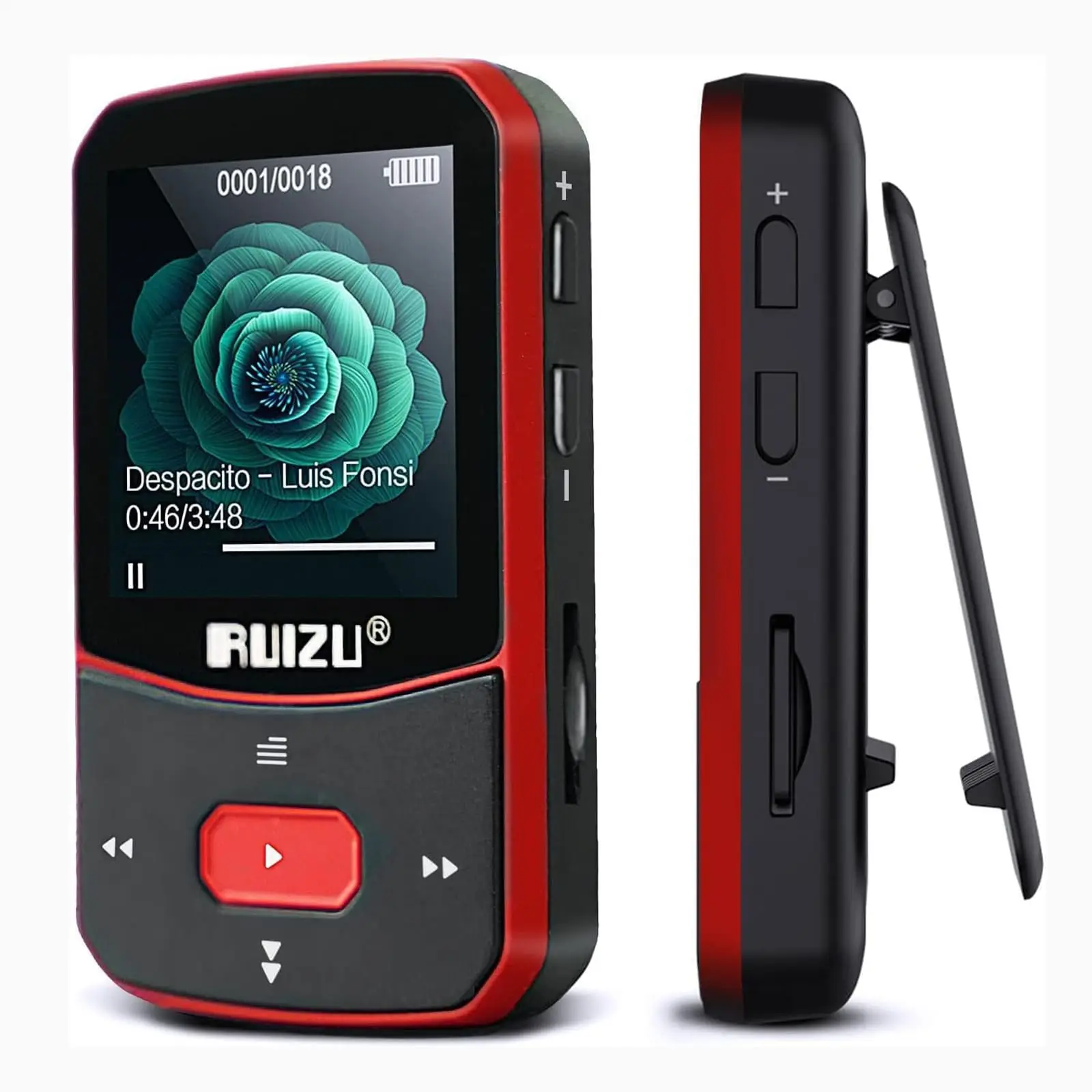 RUIZU 64GB Clip MP3 Player
