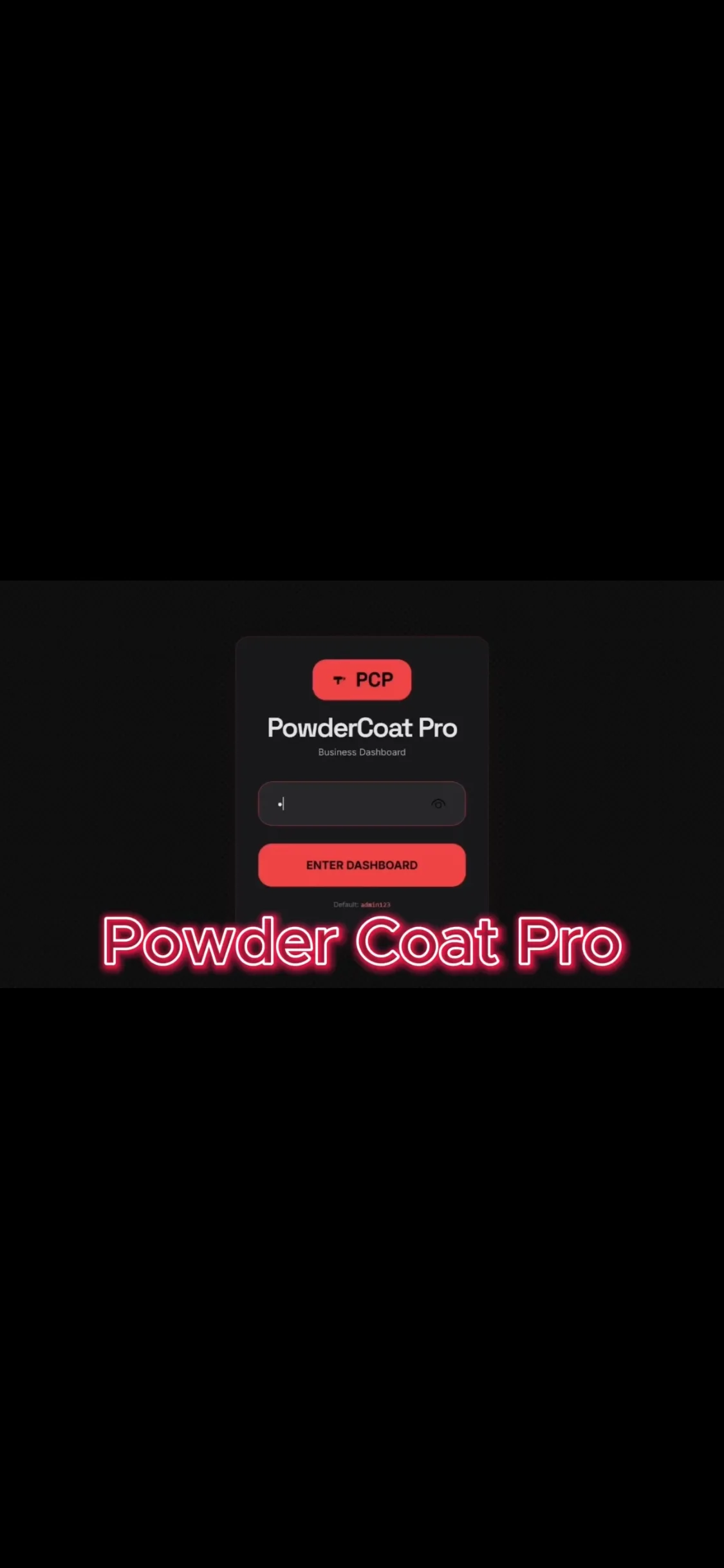 PowderCoat Pro Login