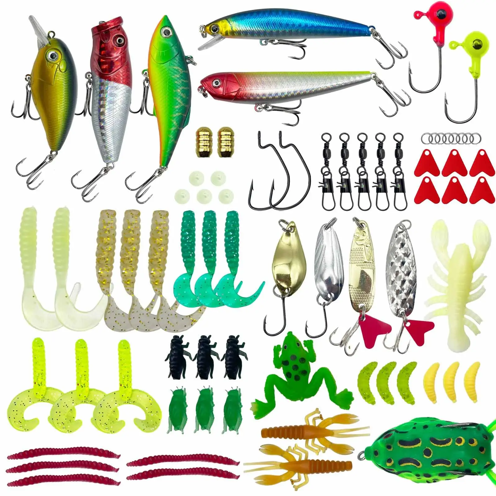 LOOTAERUL Fishing Bait Lures Kit