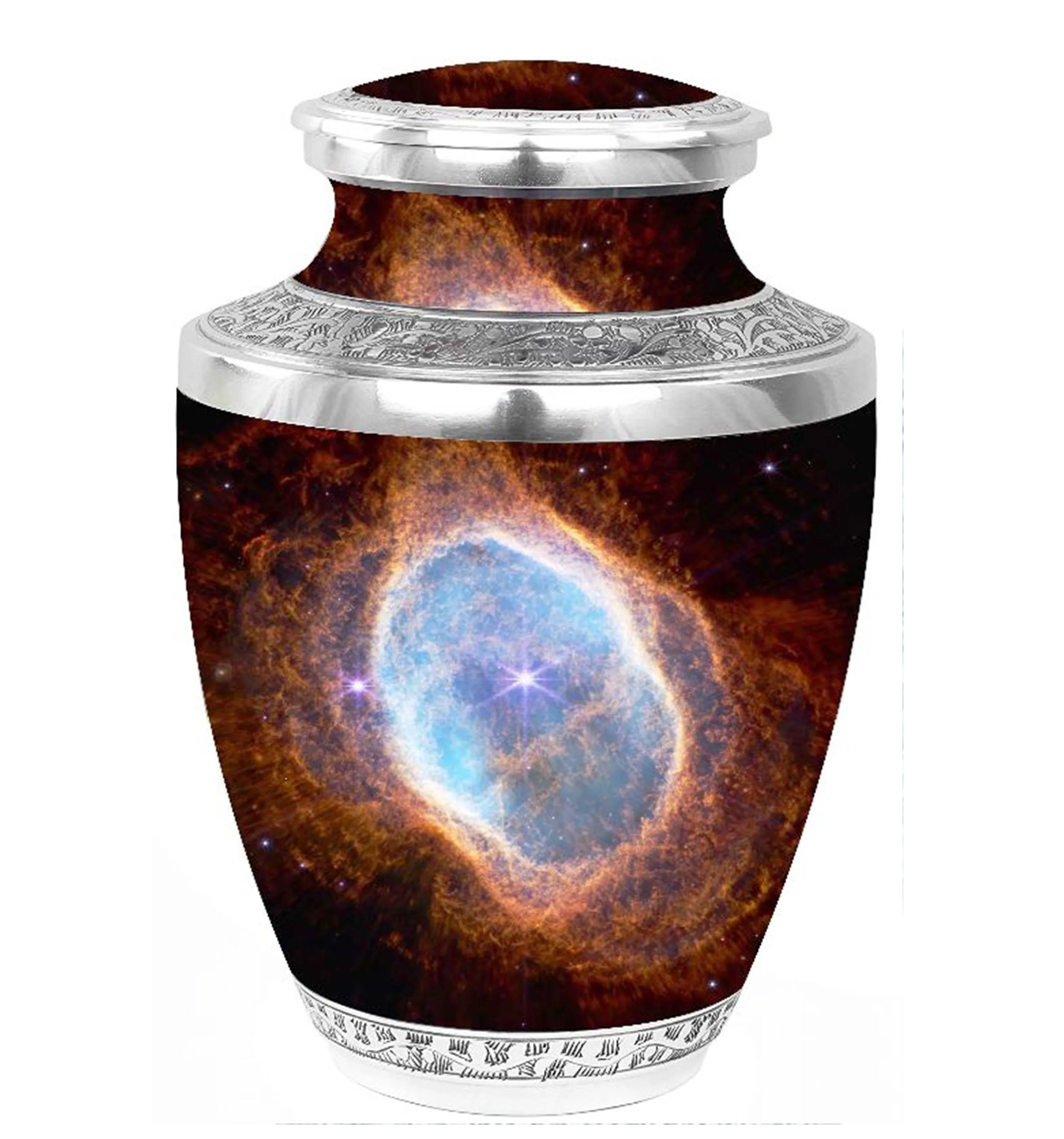 Majestic Extra Large Blue Cremation Urn For Human Ashes Up To 300 ...