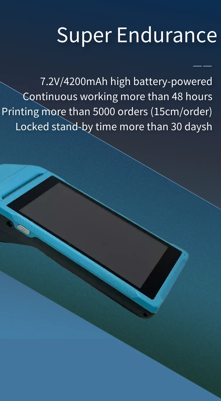 All In One Handheld Pda Printer Smart Pos Terminal Wireless Portable