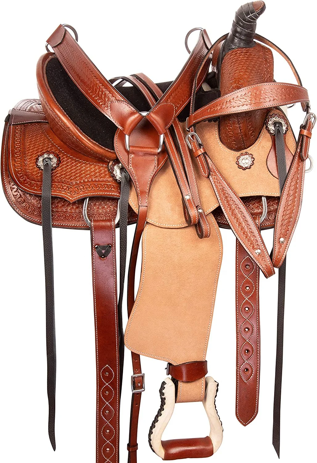 Premium Quality Western Leather Horse Saddle With Matching Horse Tack