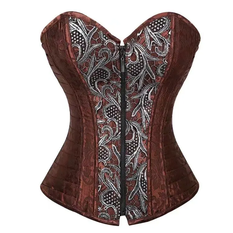 Steampunk Bustier Top Leather Basques