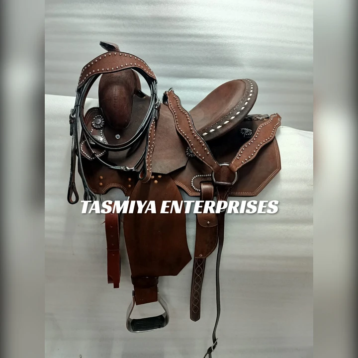 Western Saddle High Quality Barrel Roughout Saddle With Matching Set ...