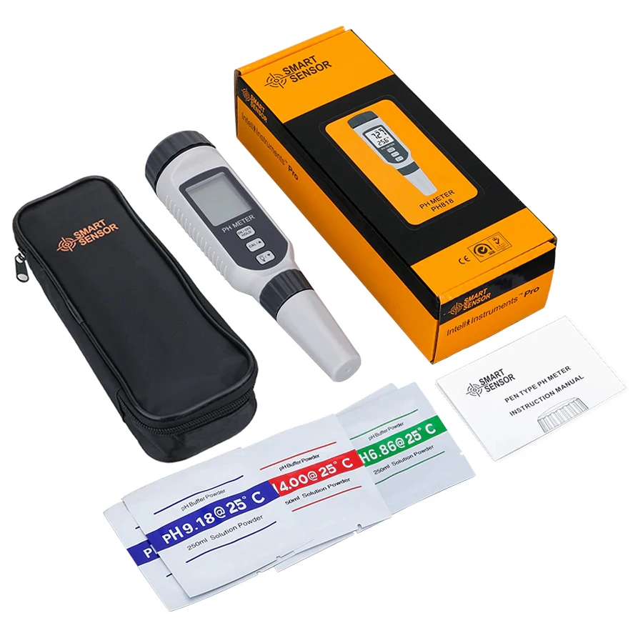 Smart Sensor Ph818 - Ph Meter Professional Ph Water Quality Tester ...