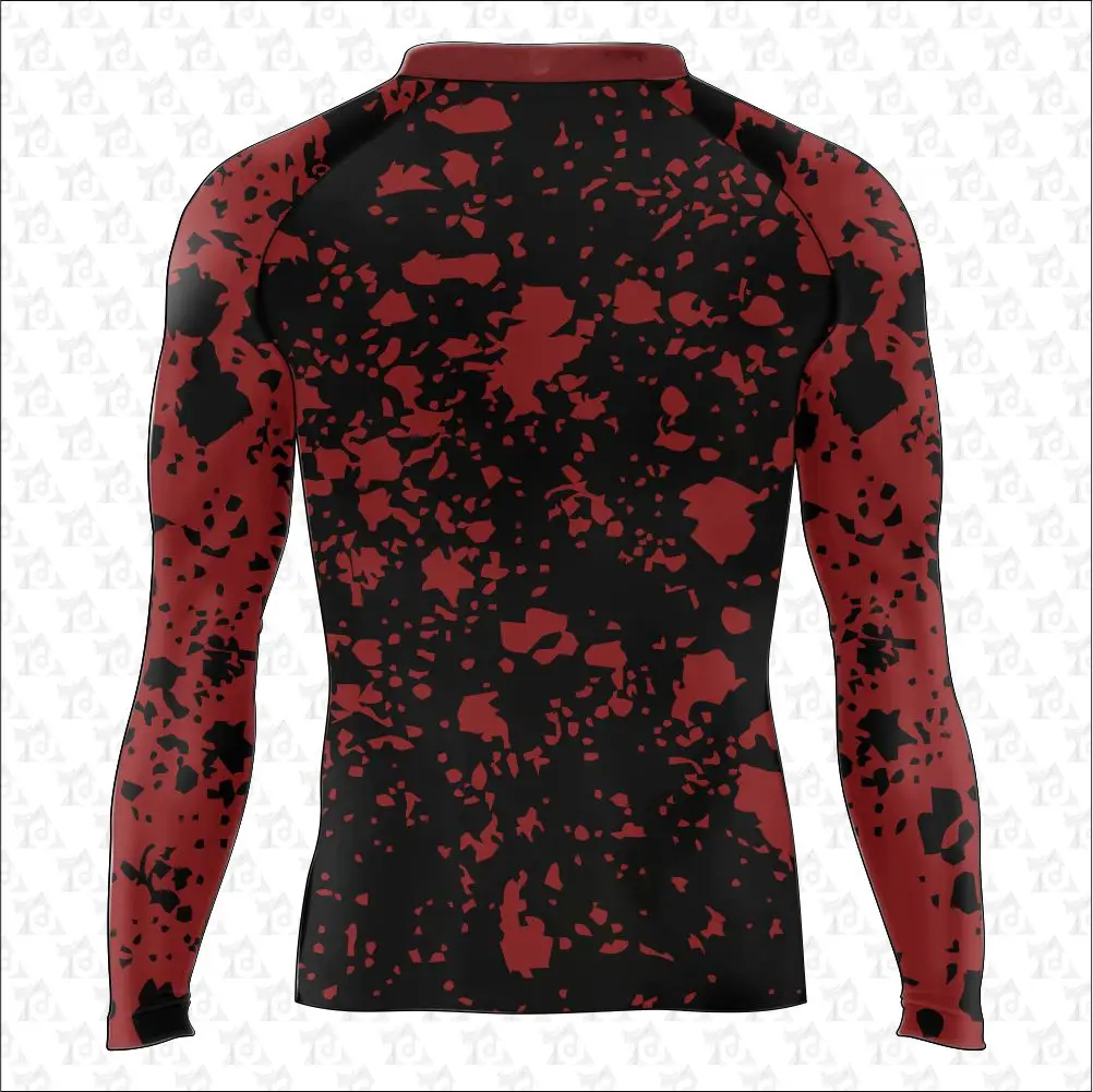 Rash Guard Jiu Jitsu Custom Sublimation Printing Long Sleeve Mma Rash ...