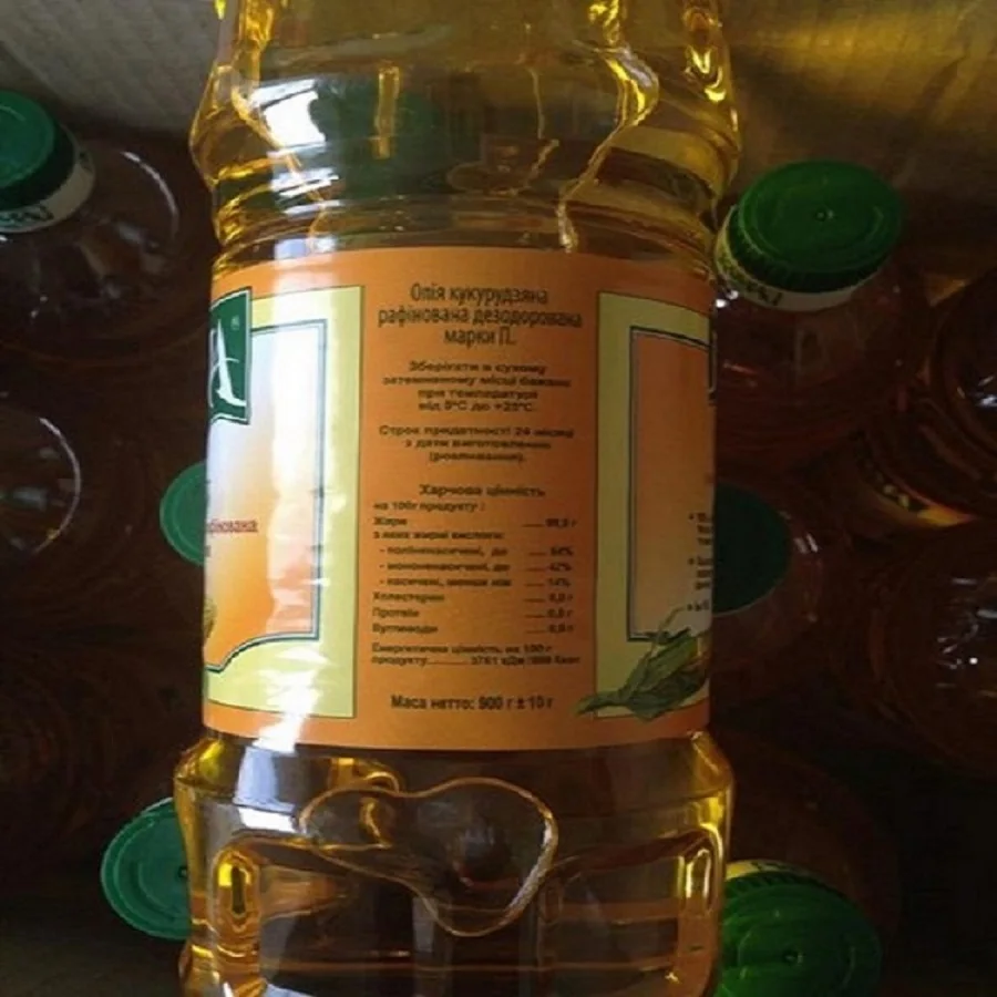 Refined Corn Oil Clear Bottle 1l,2l,3l,5l Packaging Plastic Yellow Corn