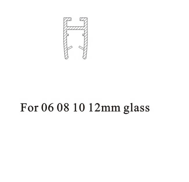  pc material  waterproof strip for shower door sealing strips-8