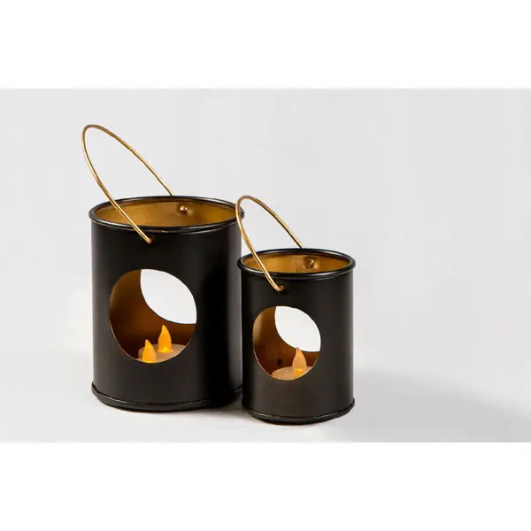 Metal Tealight Votive Candle Holder For Outdoor Lighting Decor Copper Finished Metal Holder Top