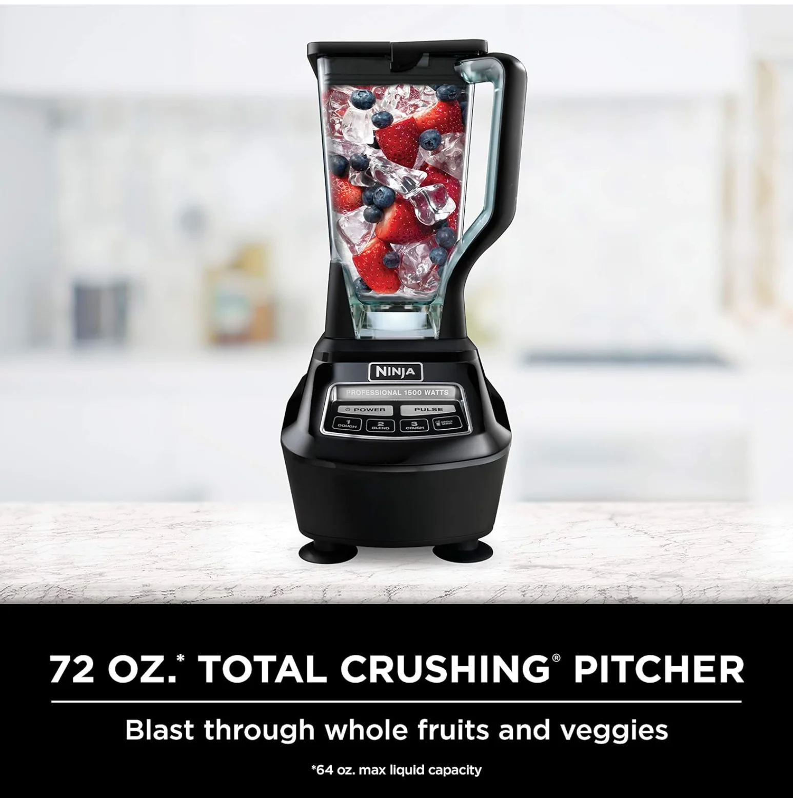 Ninjas Bl770 Mega Kitchen System 1500w,For Smoothies,Processing,Dough