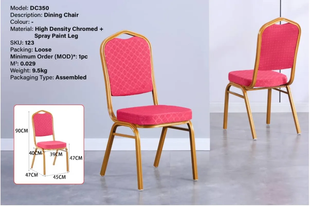 Used Stackable Cheap Iron For Wedding Metal Golden Item Time Packing