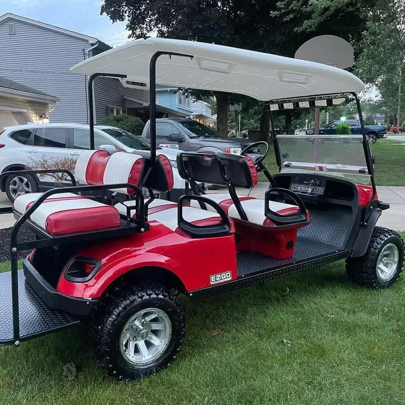 2022 New Design Lead Battery Electric Golf Cart Made In China 6 Seats