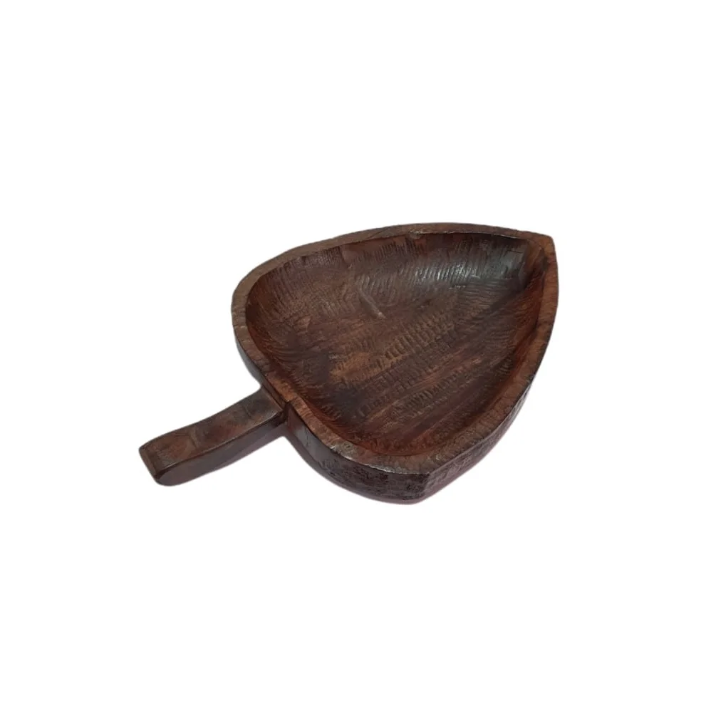 Handmade Wood Carved Plates Serving Antique Bowls Wooden Dough Bowls