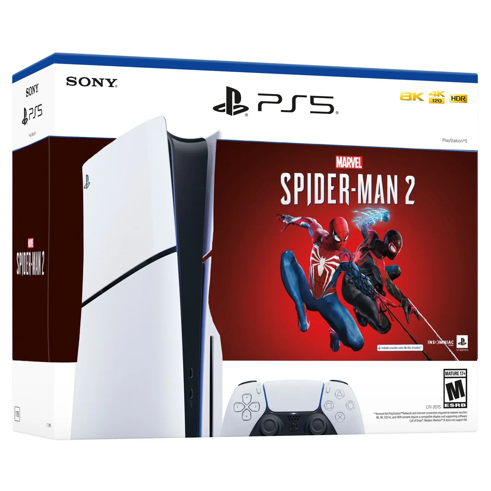 Brand New Playstation 5 Ps5 Disc Edition Slim Console Marvels Spider