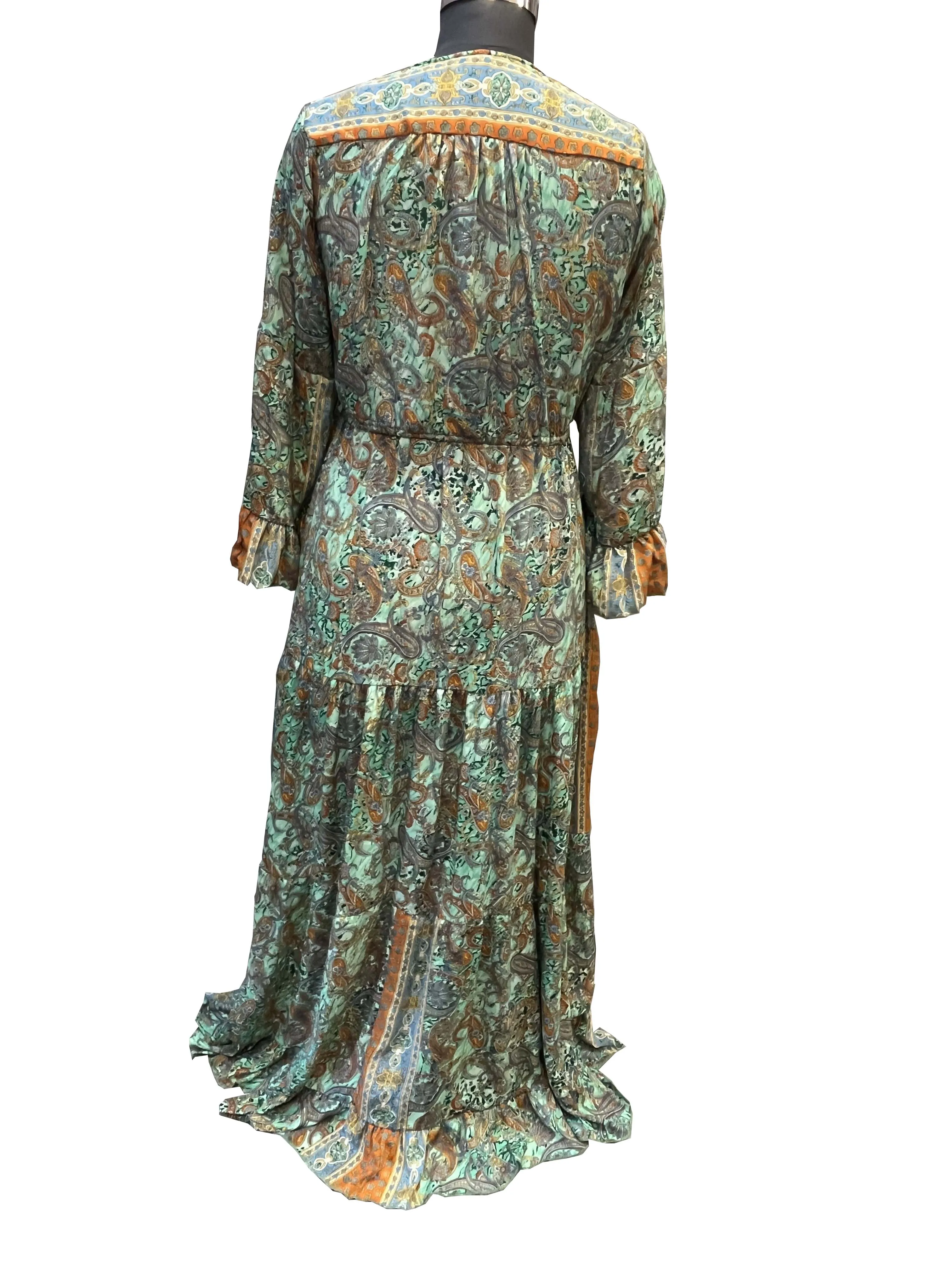 Bohemian Long Silk Dress