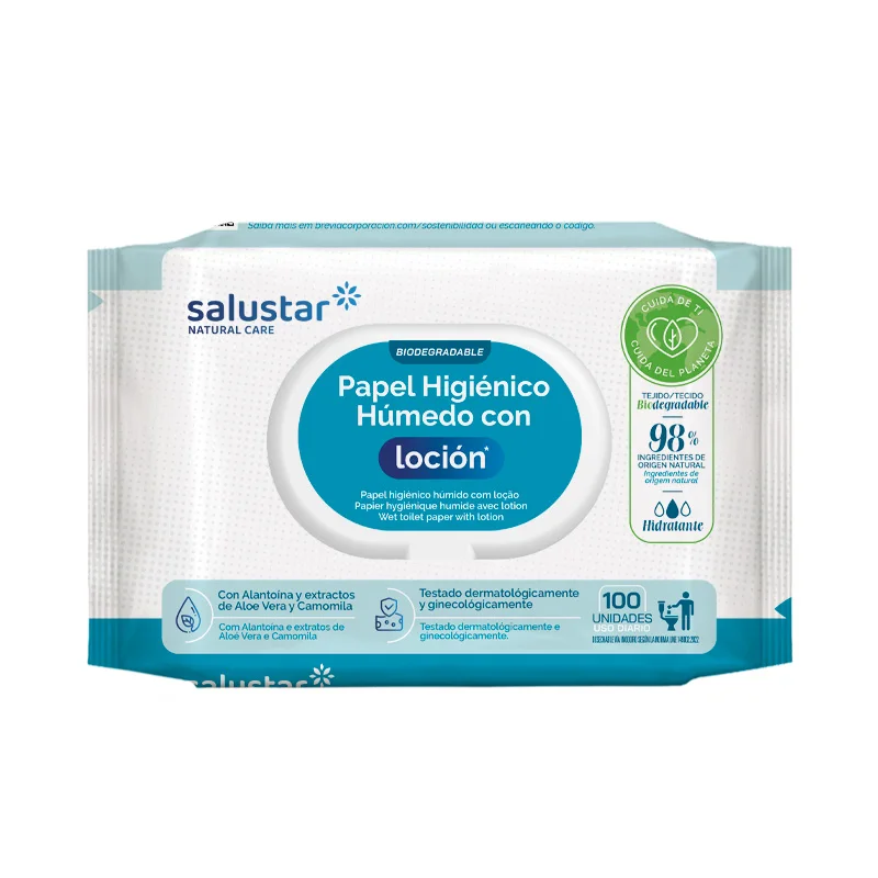 Best Flushable Wet Toilet Paper Salustar For Using In The Toilet 100