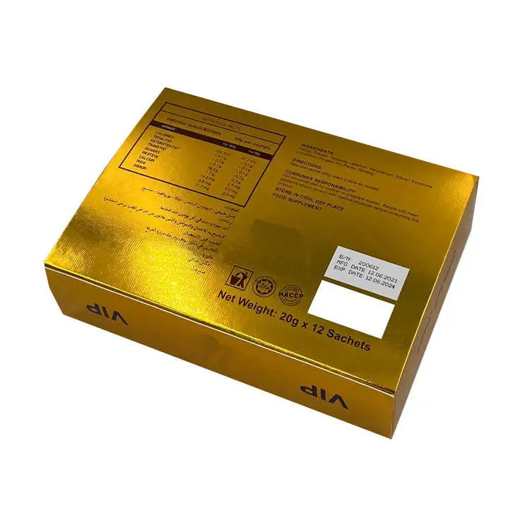 10g 20g Honey Mylar Bags Display Paper Box With Sachets For Food Vip