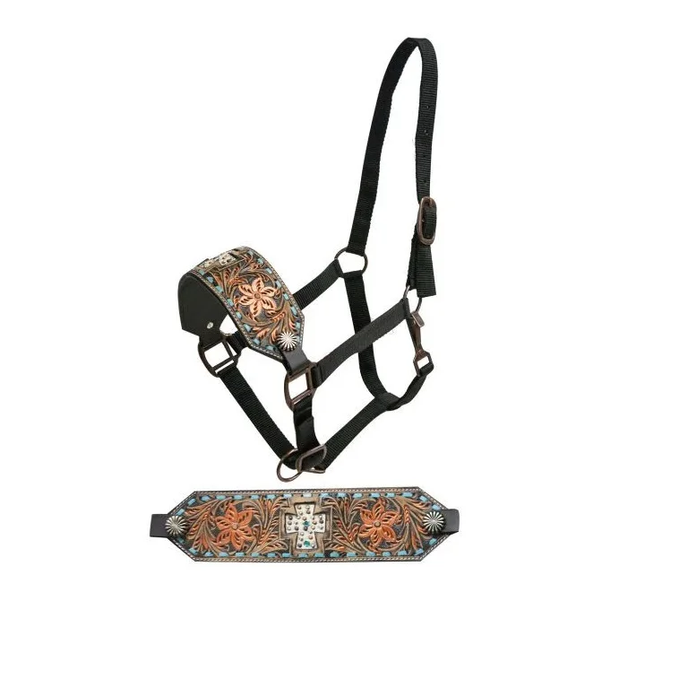 High Quality Sheep Marino Wool Horse Halter Premium Leather Horse