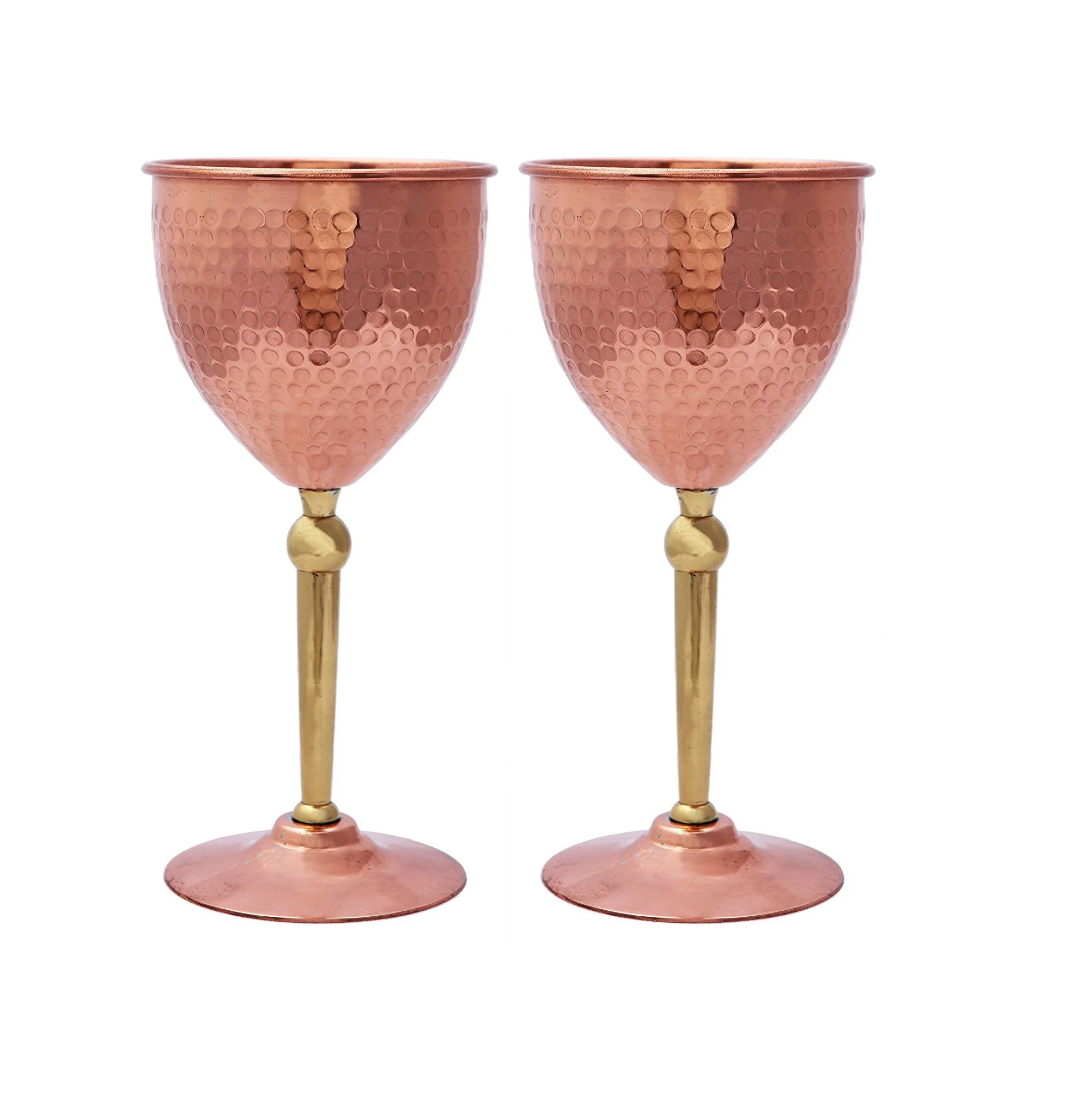 Customizable 16oz Copper Gold Stainless Steel Wine Glasses Metal