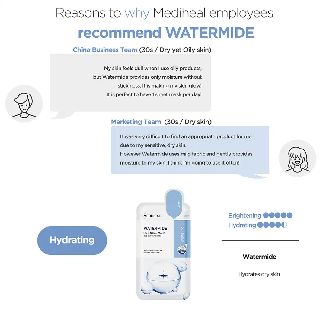 Mediheal Watermide Essential Mask 10 Pieces Buy Mediheal Watermide