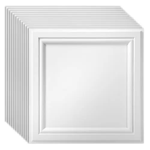 Art3d Ceiling Tiles White