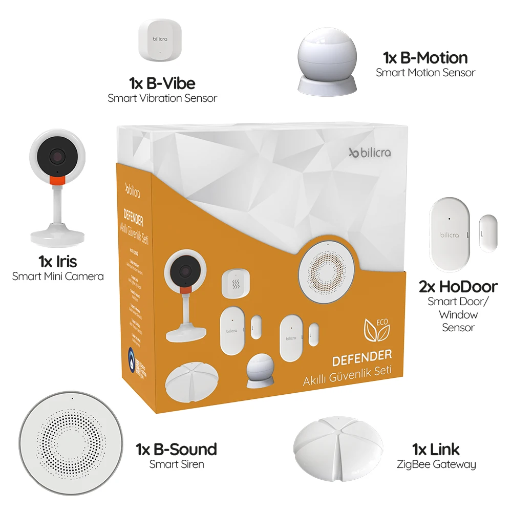 Iot Smart Home Security Kit 3mp Wifi Smart Camera 2 Pcs. Zigbee Smart ...