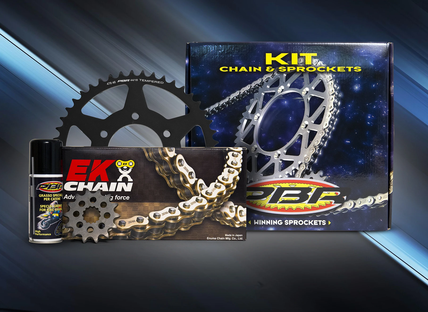 Kit Transmission Black & Gold Motorcycle Front Sprockets Rear Sprockets