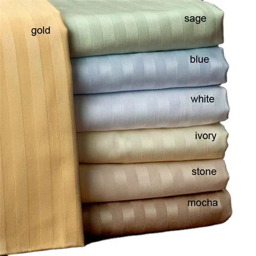 Special Offer Bed Sheets Set Bedding Set Cotton 1cm Stripe Hotel