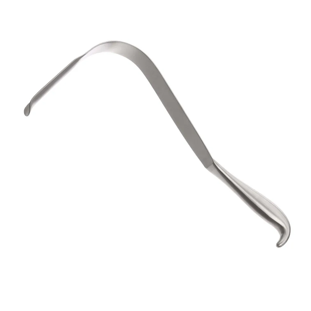 Wylie Renal Vein Retractor Long Blade Curved Horn Grip Handle Abdominal ...