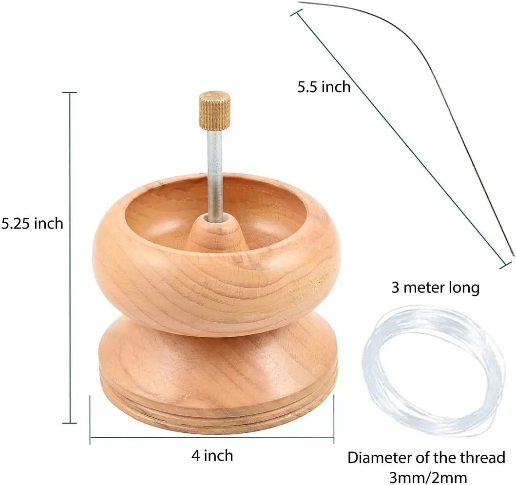 Bead Spinner With Big Eye Beading Needle,Waist Beads Kit For Jewelry