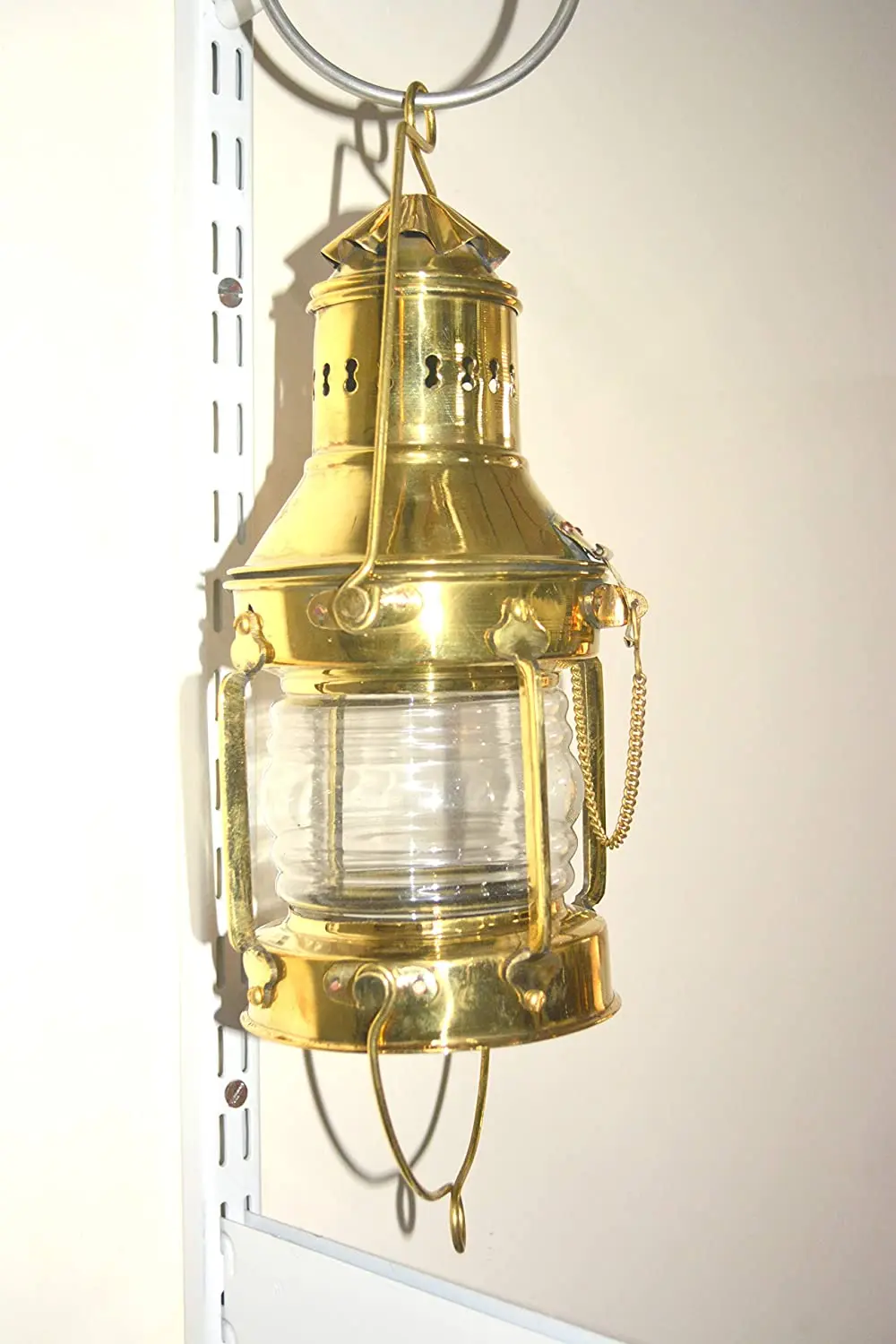 Brass Hanging Ship Oil Lamp Leeds Burton Nautical Maritime 11inch Ship