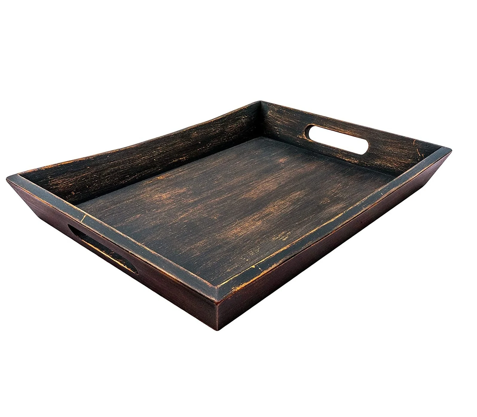 Multifunctional 15inch Rectangle Table Bamboo Tray Bamboo Coffee Milk