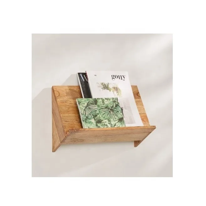 Modern Wall Mounted Magazine Rack Wooden Letter Rack Wall Hung Wooden